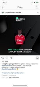 Brilliant Yaw Yeboah Picks Player Of The Week Accolade In Poland 2 IMG 20201020 WA0002