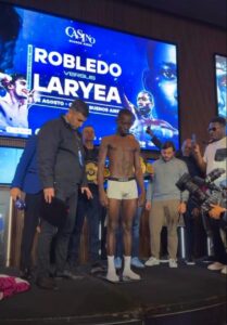 John “Abaja” Laryea Makes Weight for WBA World Title Eliminator Against Adrian Robledo in Buenos Aires 2 FB IMG 1786739975233